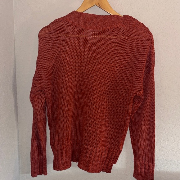 Alya Rust Button-Detail Sweater - Picture 3 of 3